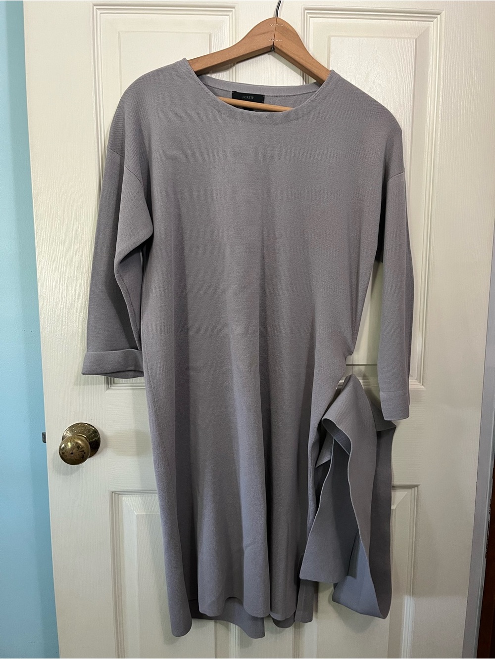 J. Crew NWT 100% Cotton Knit Dress with fabric tie Size XS